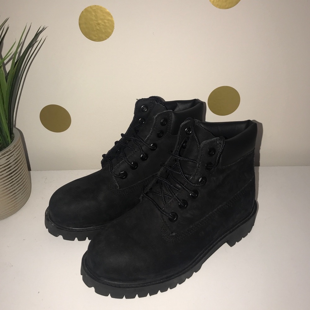 Black Timberland boots